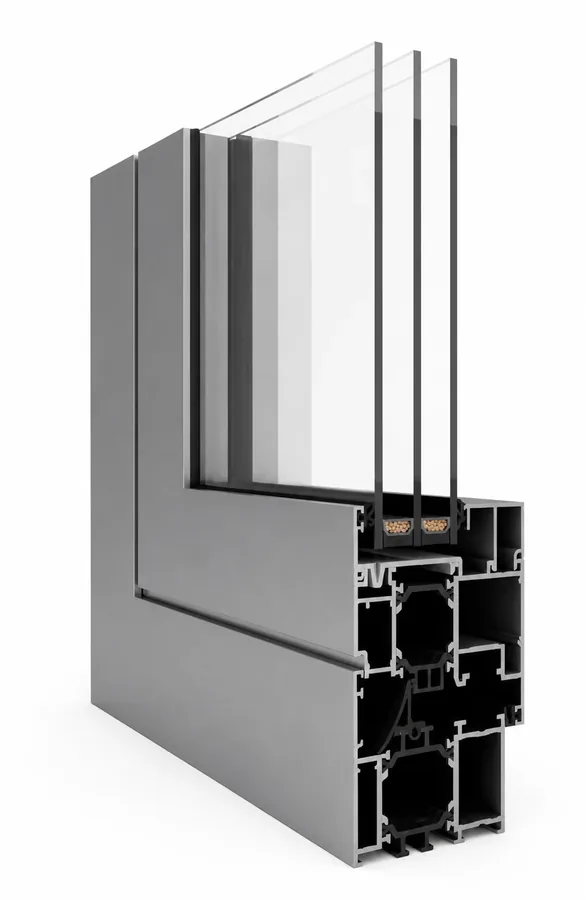 Fenetre aluminium modele 07 - vue du modele