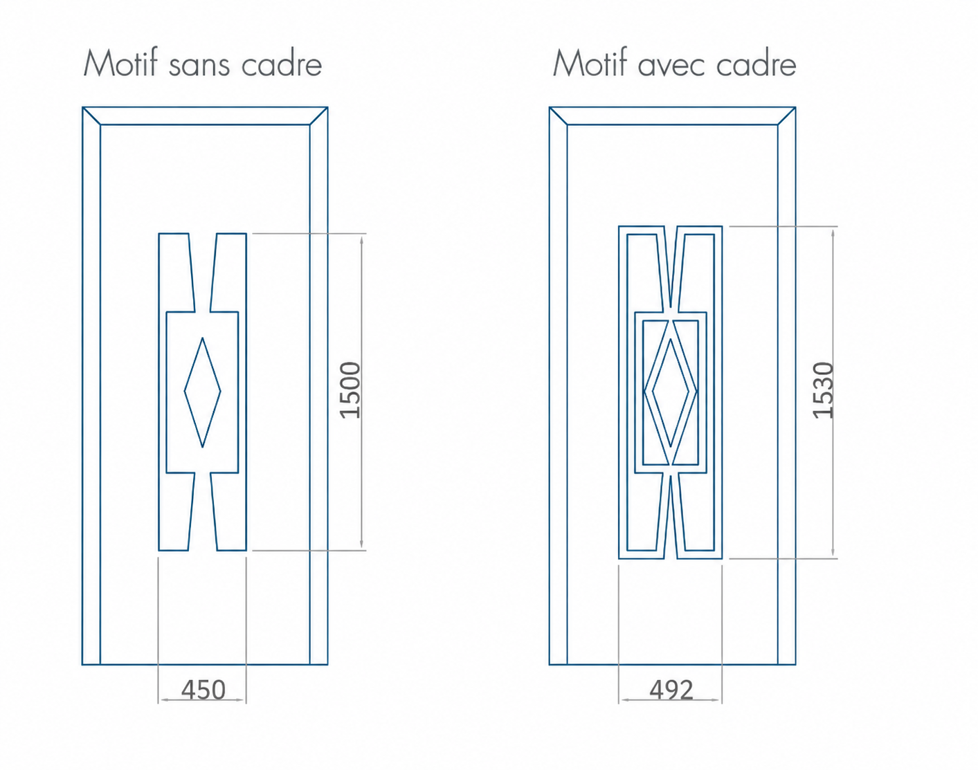 Porte d'entree modele 02 - schema technique