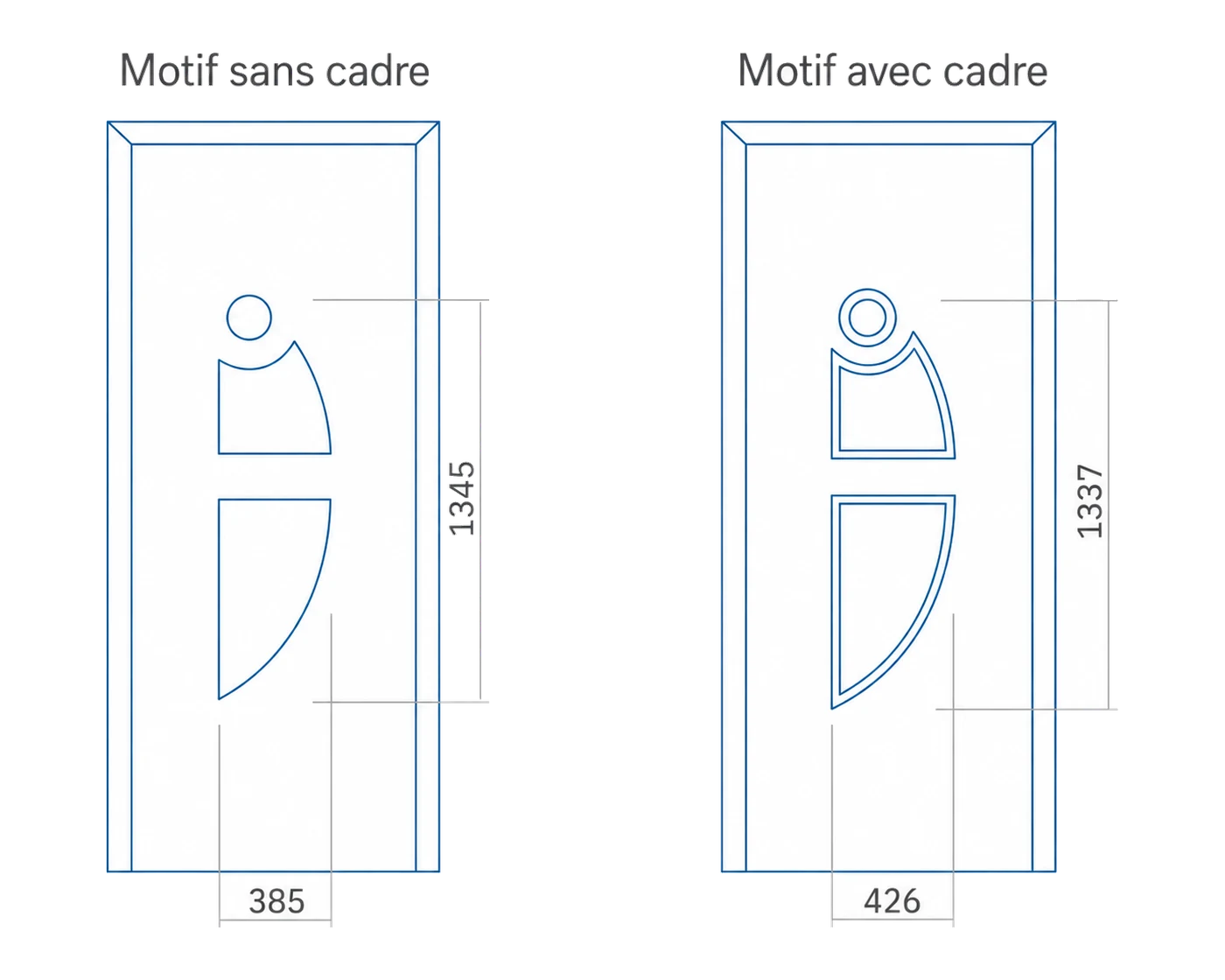 Porte d'entree modele 08 - schema technique