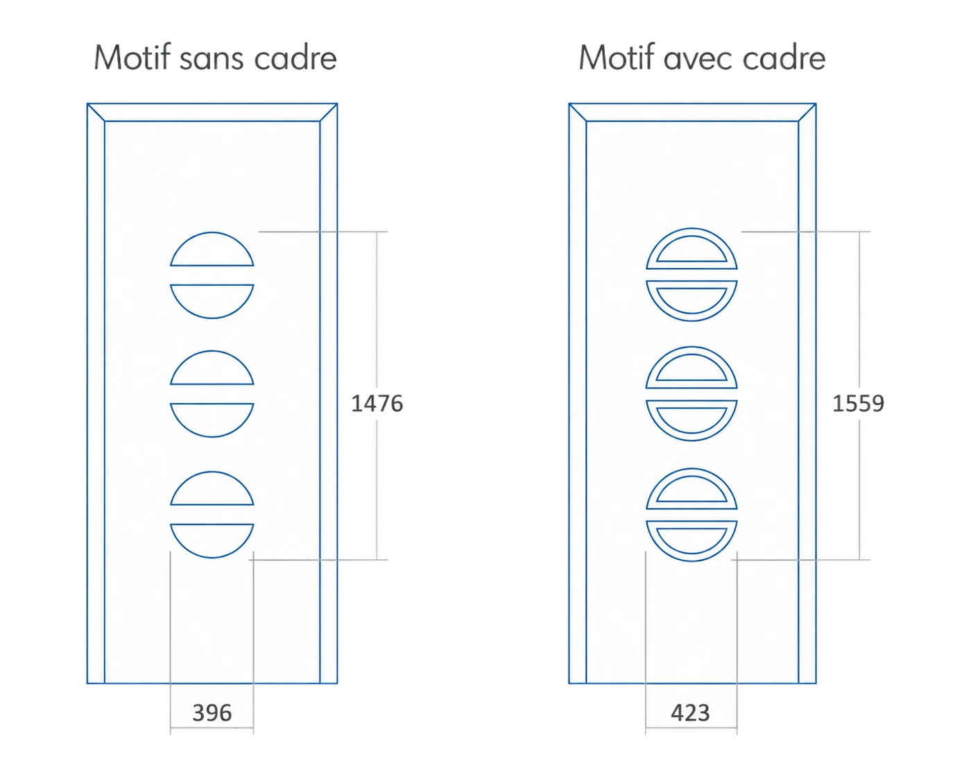 Porte d'entree modele 13 - schema technique