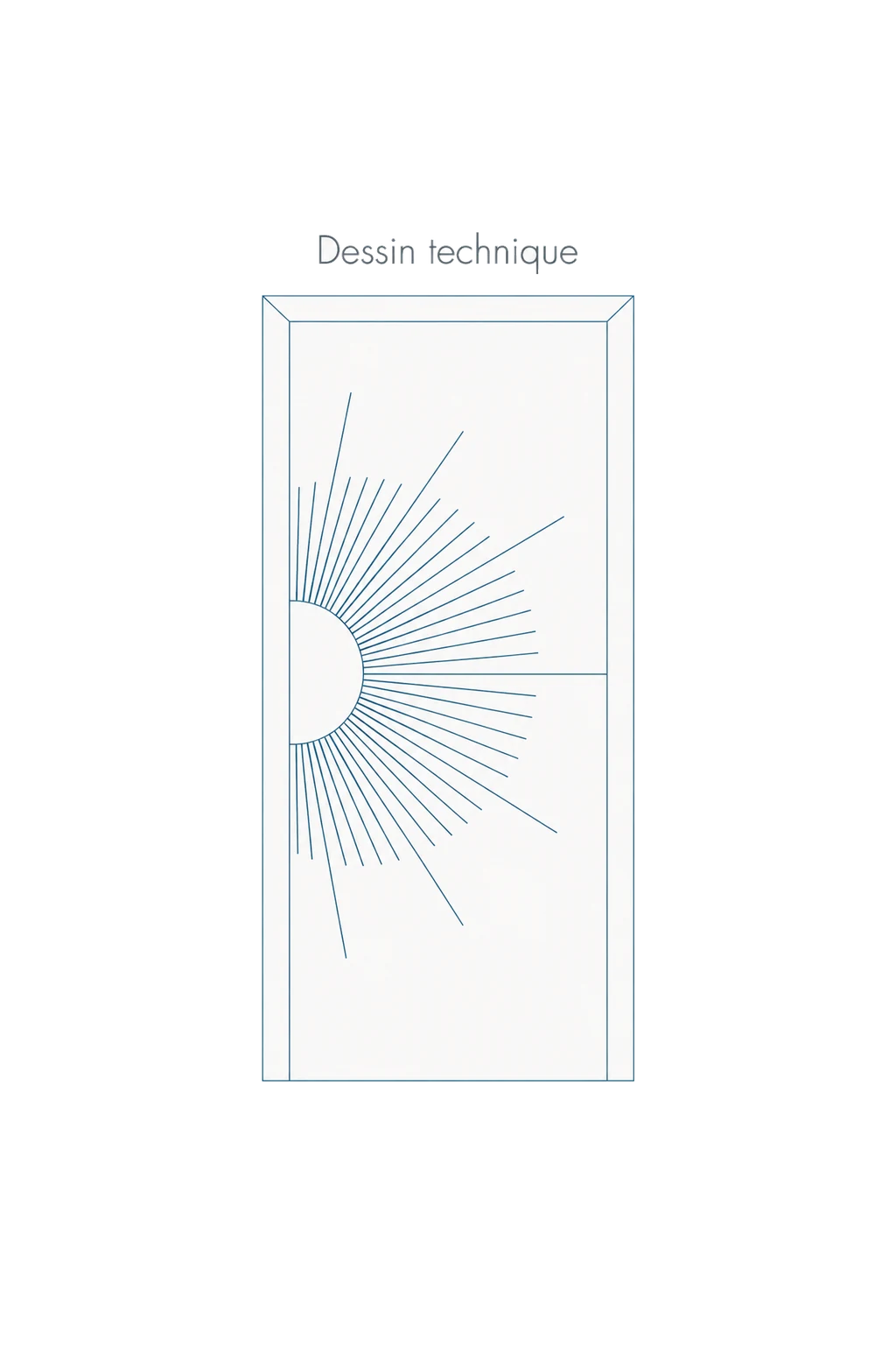 Porte d'entree modele 15 - schema technique
