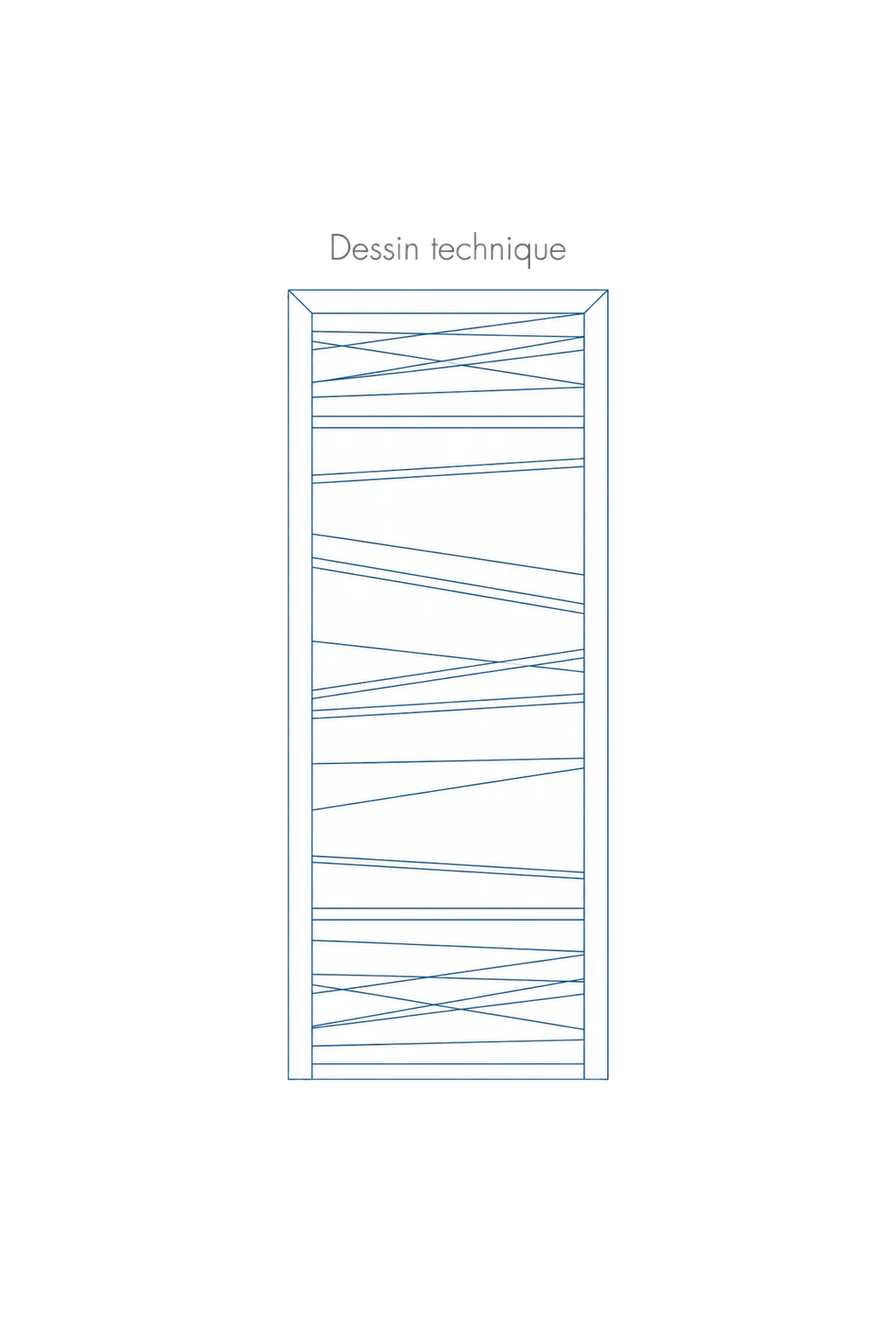 Porte d'entree modele 18 - schema technique