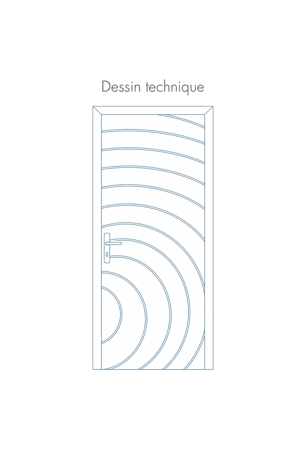 Porte d'entree modele 19 - schema technique