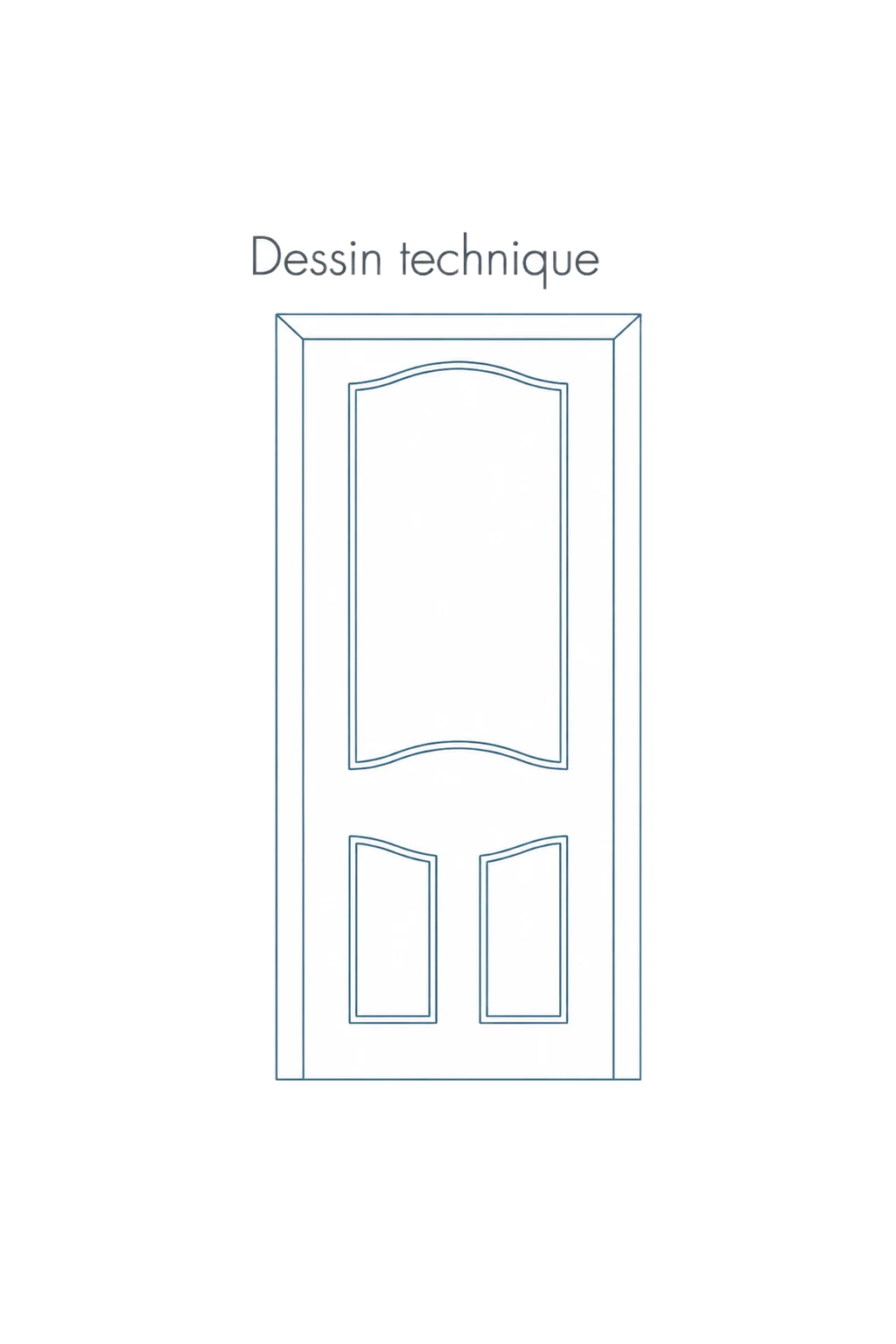 Porte d'entree modele 23 - schema technique
