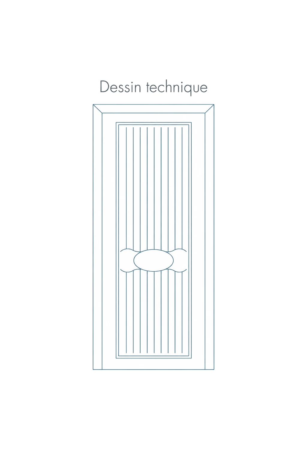 Porte d'entree modele 28 - schema technique