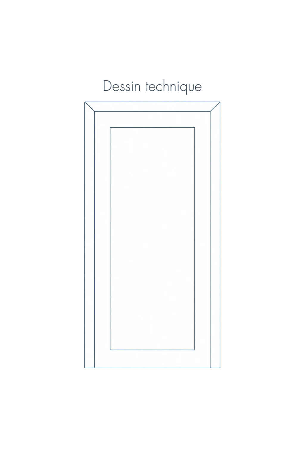 Porte d'entree modele 30 - schema technique