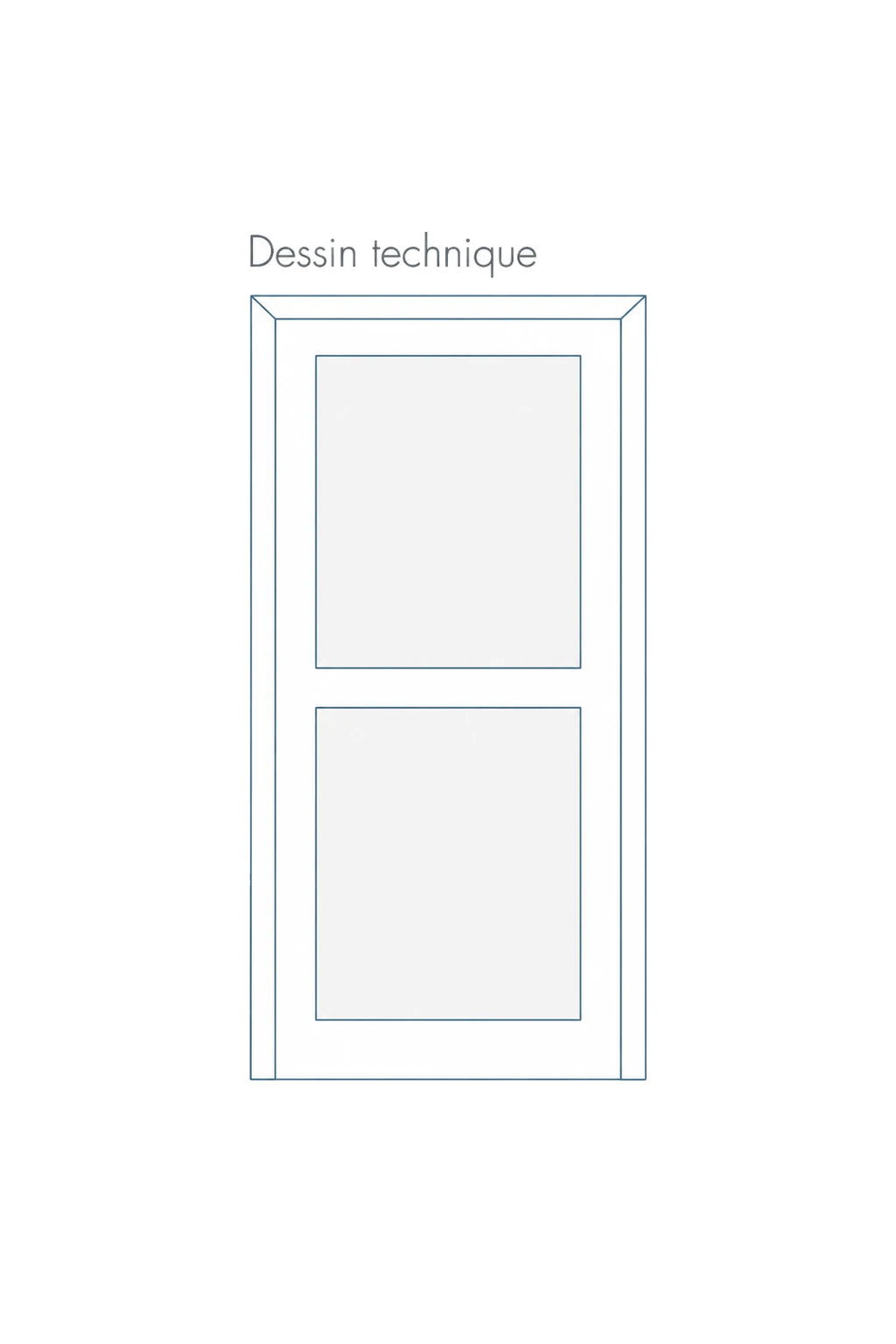 Porte d'entree modele 31 - schema technique