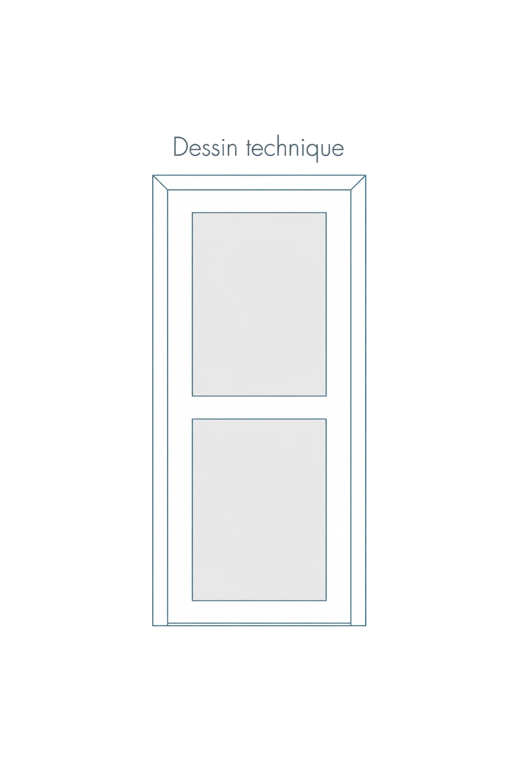 Porte d'entree modele 32 - schema technique