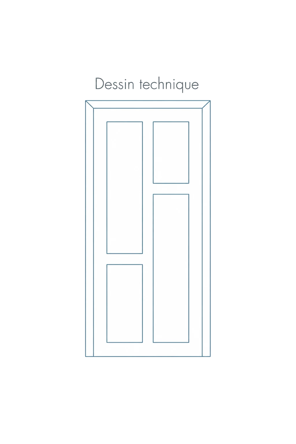 Porte d'entree modele 36 - schema technique