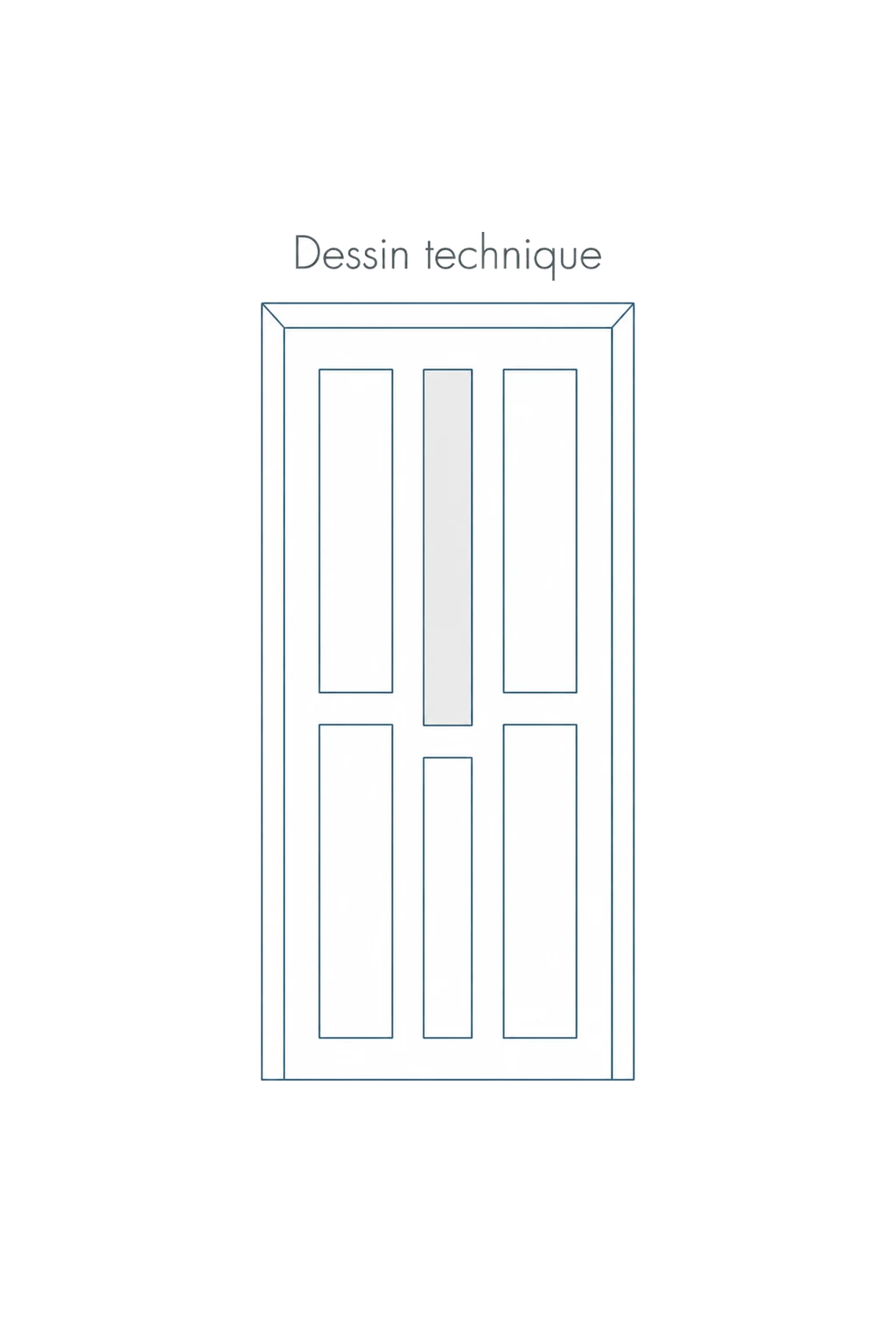 Porte d'entree modele 37 - schema technique