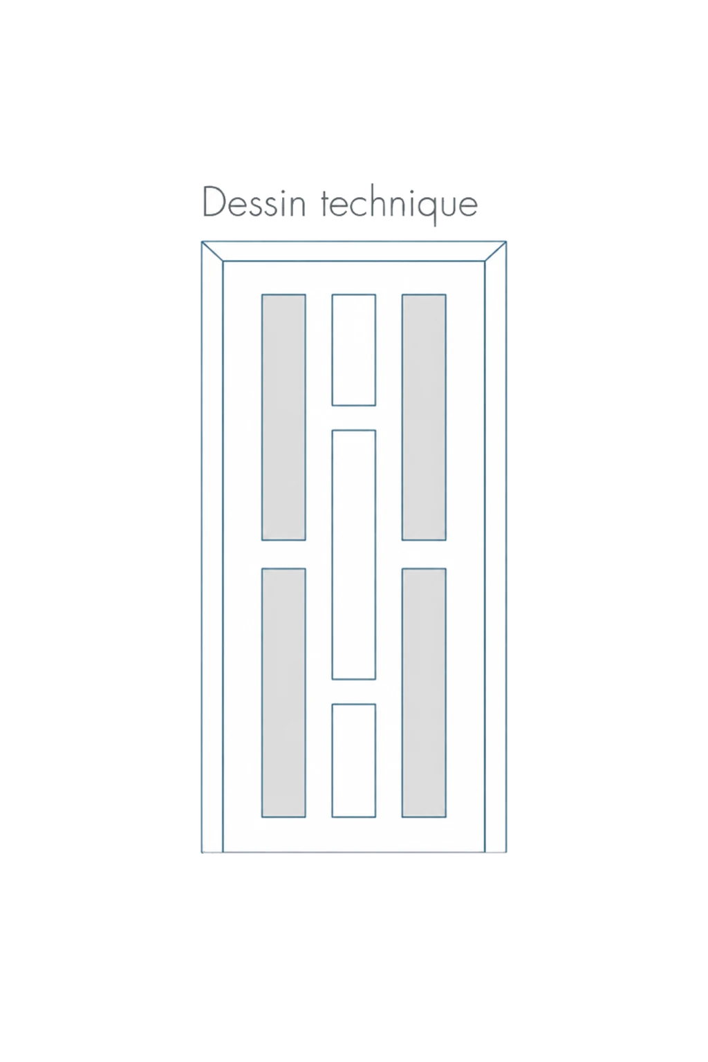 Porte d'entree modele 38 - schema technique