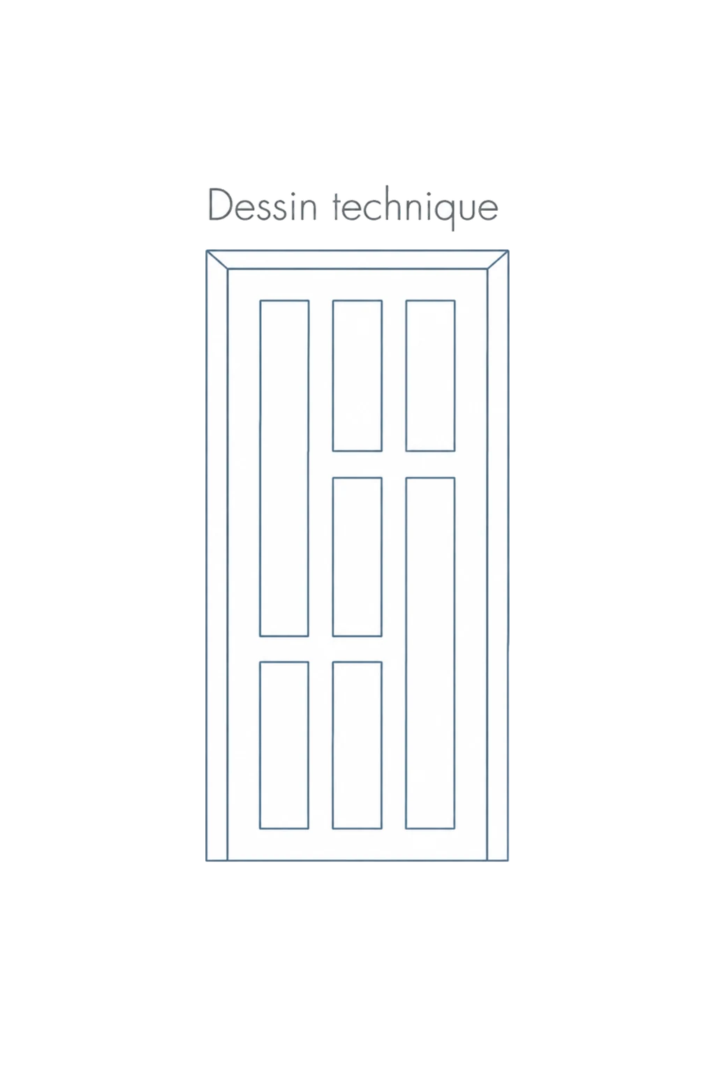 Porte d'entree modele 41 - schema technique